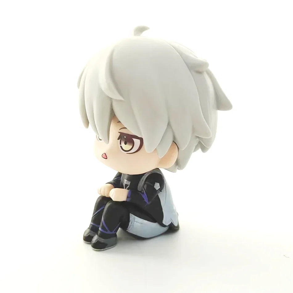 BLUE LOCK Action Figures Isagi Yoichi Bachira Meguru Anime Figure Q Version Figurine PVC Collectible Model Kids Doll Toys Gifts