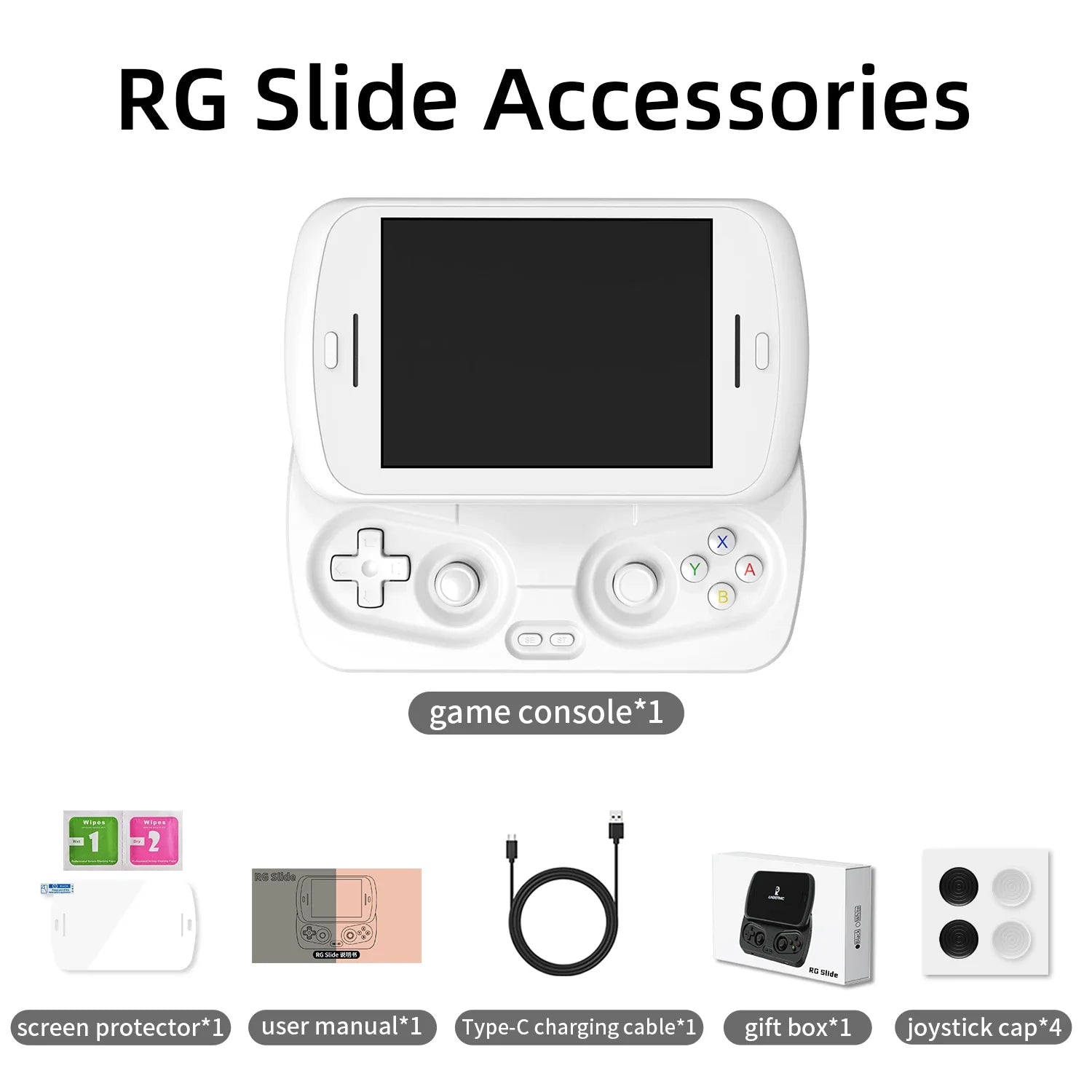 ANBERNIC RG Slide Handheld Game Console Android 4.7" LTPS In-Cell Android 5000mAh Supports WIFI FOTA 1080P-DP Out Streaming Gift
