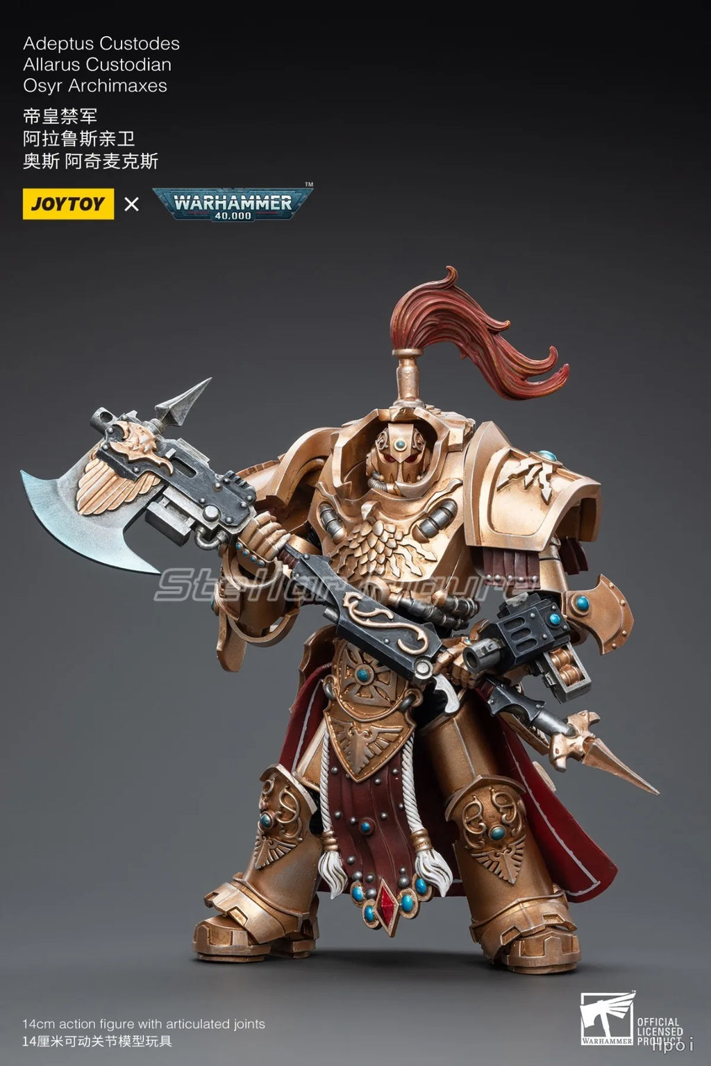 【SF】JOYTOY 1/18 Action Figure Adeptus Custodes Allarus Custodian Osyr Archimaxes Model Toys Gifts Collection Ornaments