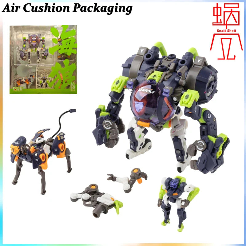 Snail Shell Genuine 1/12 Series Health Operation Milk Tea Girl Miu Ke·T RobotBuild Modified Seawolf Actionfiguren Modell Spielzeug