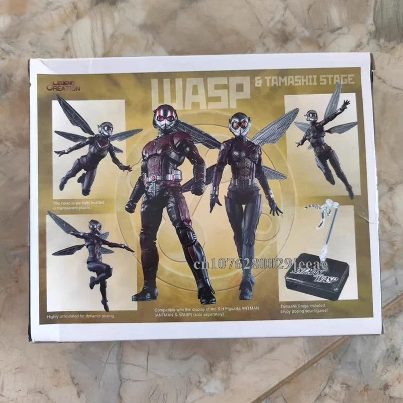 SHF Anime WASP Figure ANT-MAN 2 Series Action Figure Model Toys Collectible Toys Birthday Gifts for Friends