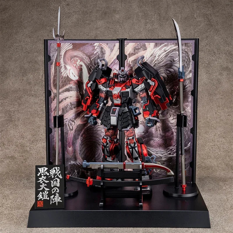 BANDAI original box MG 1/100 Shin Musha Gundam SENGOKU NO JIN BLACK ROBE LARGE ARMOR assembly ornaments collection toy In shock