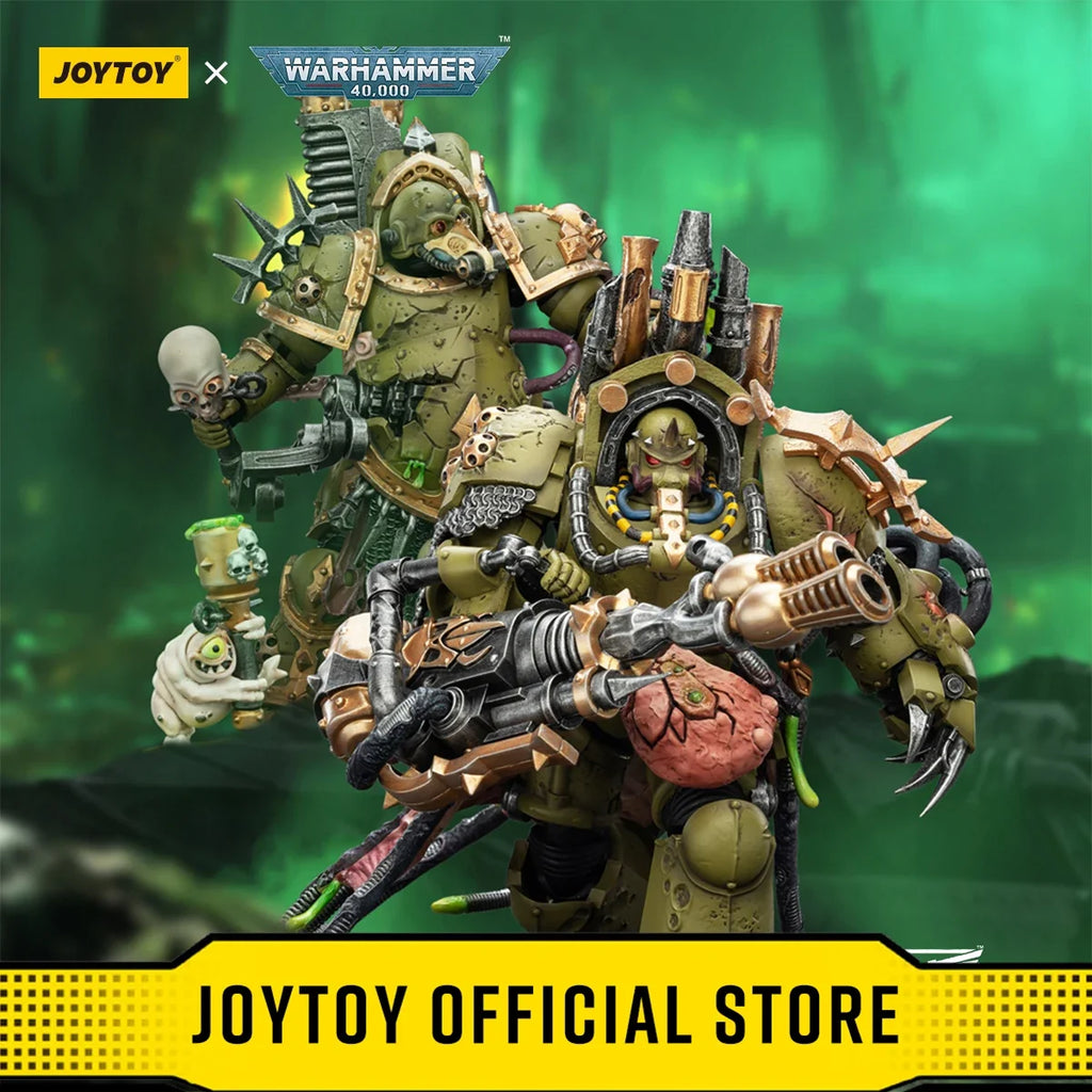 JOYTOY Warhammer 40k 1/18 Action Figures Death Guard Foul Blightspawn Death Guard Lord of Virulence