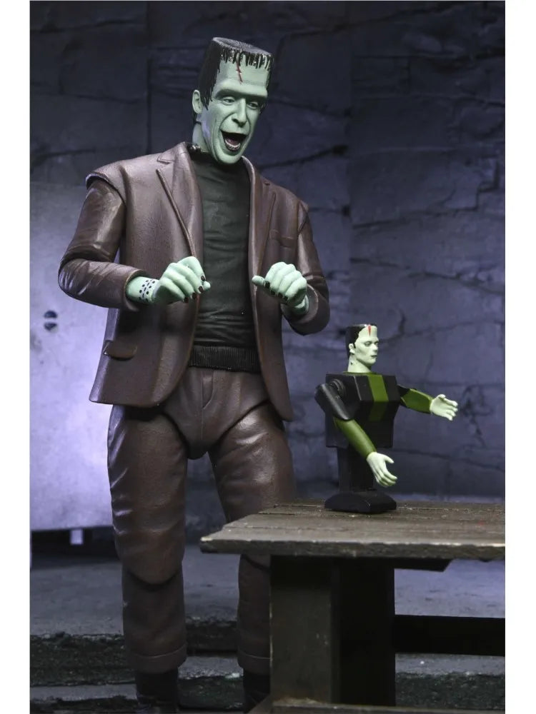 NECA 56090 Toys Rob Zombie's The Munsters Action Figure Ultimate Herman Munster 18 cm Collection Gift Original Model Doll Figure