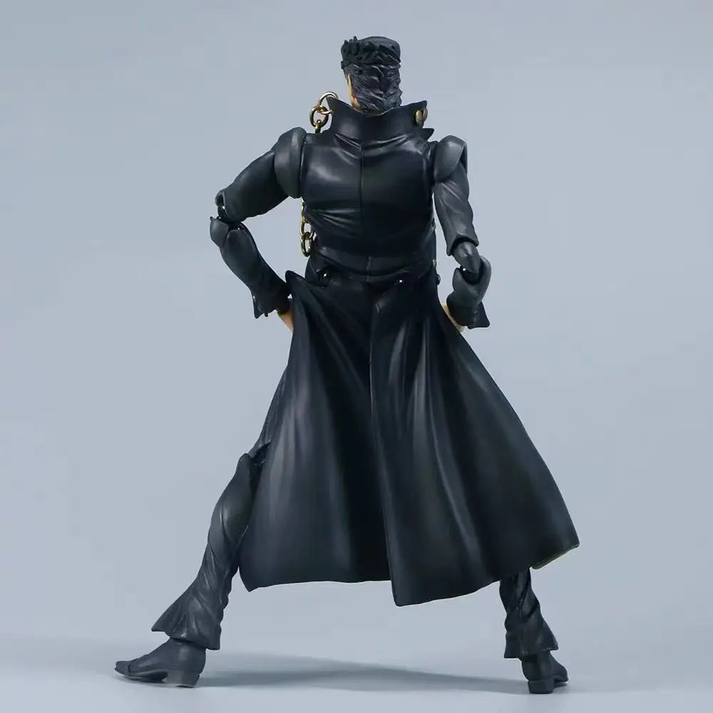 22cm 8.6 inch Anime Kujo Jotaro Action Figures Pvc Statue Desktop Ornamen Collection Statue Model Decoration Room Desk Toys Chil