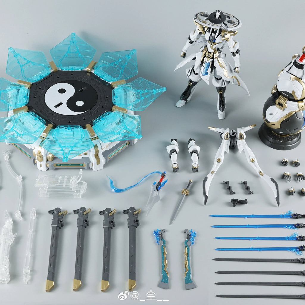 （In Stock）Ine 22cm Sunday Hobby Mingjiang Biography Xiaoyaozi 1:100 Action Figure Cultivator Guochuang Mecha Assembly Model