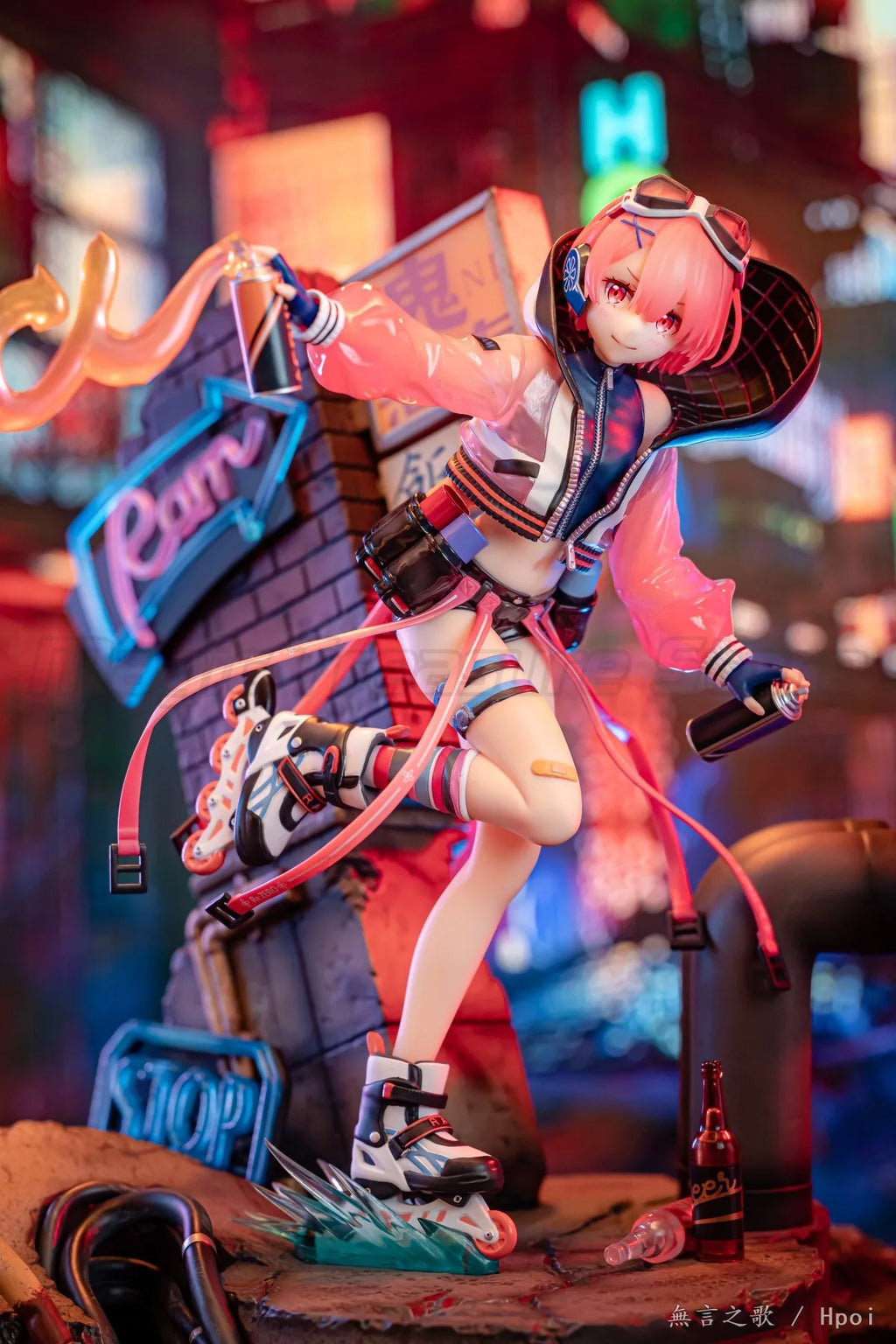 【MT】Original Alpha Satellite EStream Re: ZERO Starting Life in Another World REM Emilia RAM Neon City 1/7 Scale Figure Toy Model