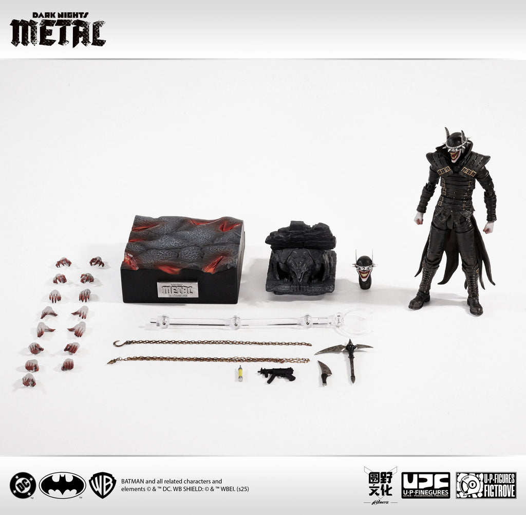 U-P-Finegures Batman Dark Nights: Metal The Batman Who Laughs DCC Model Action Figure Trendy Toys Desktop Doll Collectibles