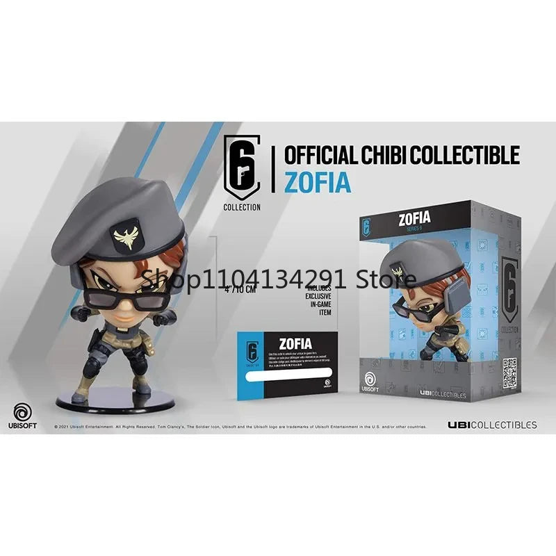 10cm R6 Rainbow Six Siege Figure Blitz Montagne Bandit Caveira Thermite Ash Action Figure Q Version Collection Decora Toys Gifts
