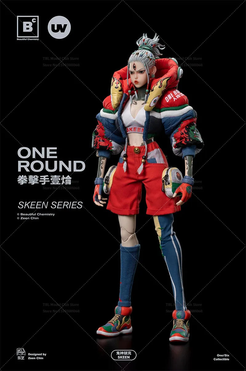 In Stock Underverse UV202405 1/6 Female Soldier Three Eyes Ghost Boxer One Round Full Set 12in Beautiful Chemistry Action Figure