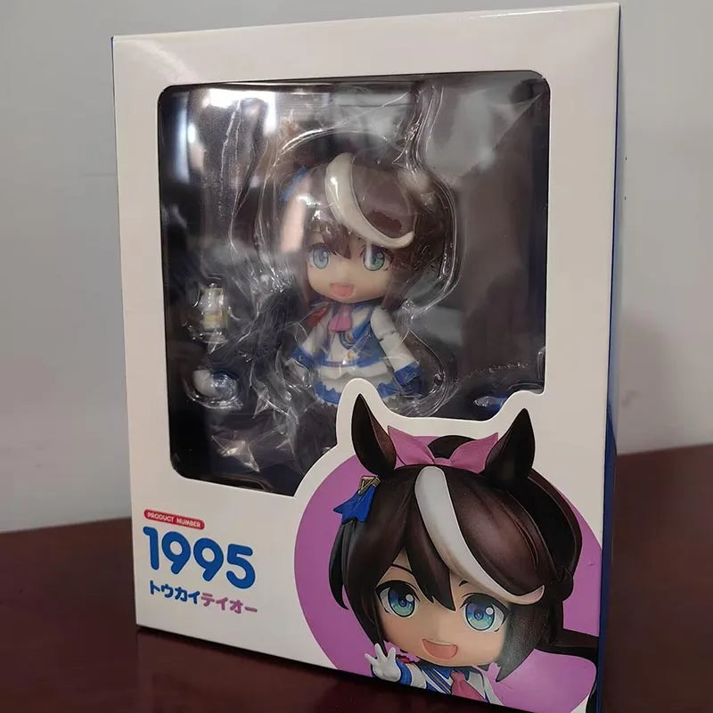 Q-Version Pretty Derby Series Anime Character Face Action Figure Desktop Decor Surprise Kawaii Girl Exquisite Toy Model Gifts