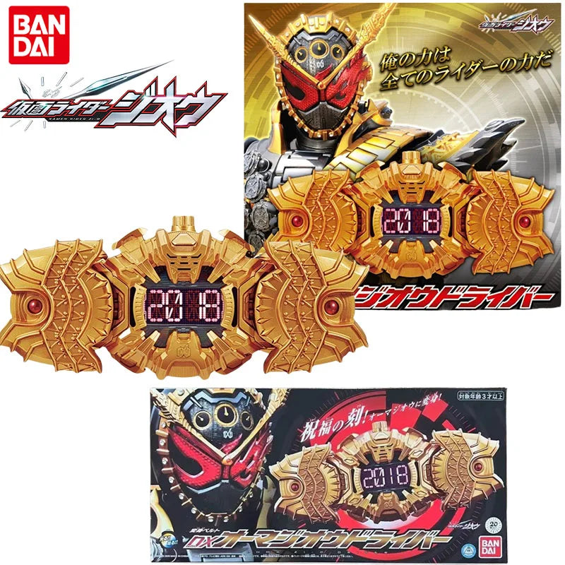 Bandai Genuine DX Kamen Rider Zi-O Anime Figure Ohma Zi-ODriver Toys Boys Girls Kids Christmas Gift Collectible Model Ornaments