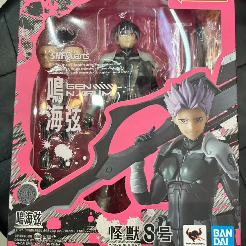 Spot SaleSHF Narumi Gen 145mm Bewegliche Actionfigur Kaiju No.8 PVC ABS Sammlerstück Bandai Spirits Mit austauschbaren Haaren & Gesichtern