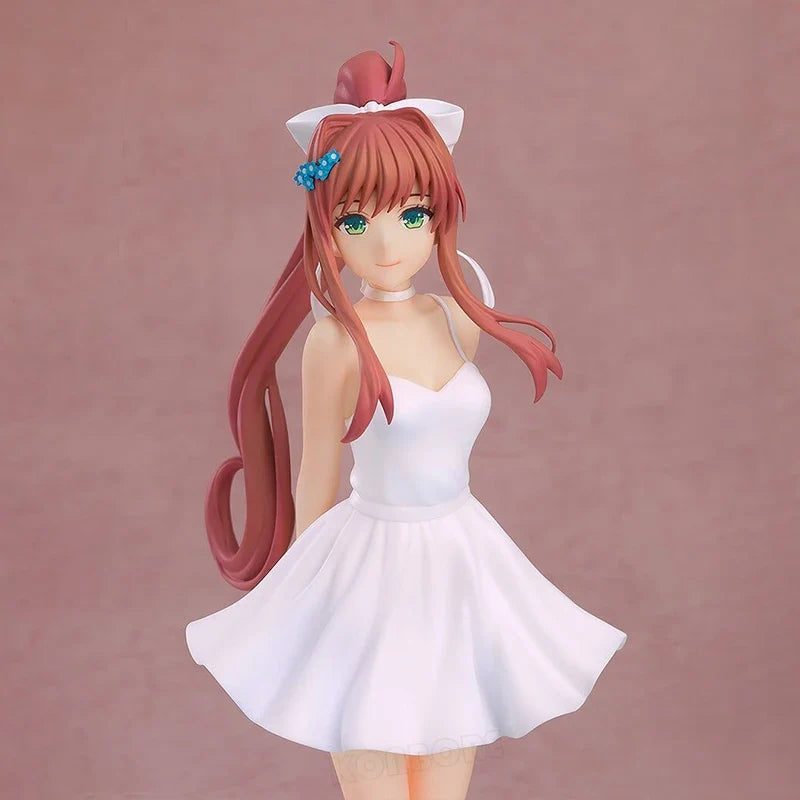 Monika White Dress Anime Girl Figure Pop Up Parade Literature Club! Sayori Action Figure Natsuki/Yuri Figurine Model Doll Toys