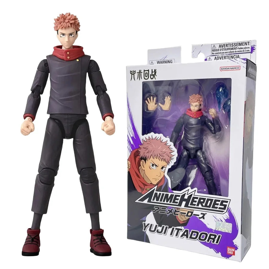 Heiß 17cm Bandai Original Jujutsu Kaisen Actionfigur Gojou Satoru Itadori Yuji Fushiguro Megumi Action Anime Geburtstagsgeschenk Spielzeug