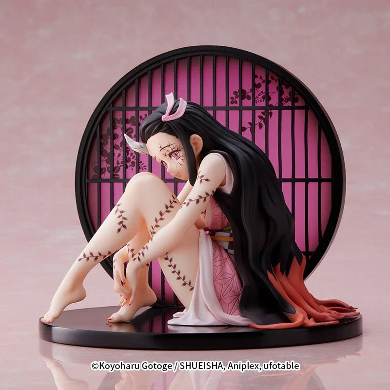 100% Original Aniplex Demon Killer Kamado Nezuko Oni Ver. Anime Characters Action Model Collection Image Brinquedos Toy Gifts