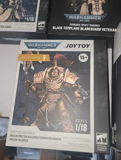 【SF】JOYTOYS Warhammer 40K 1/18 Action Figures  Adeptus Custodes Allarus Custodian   Model Gifts Collection