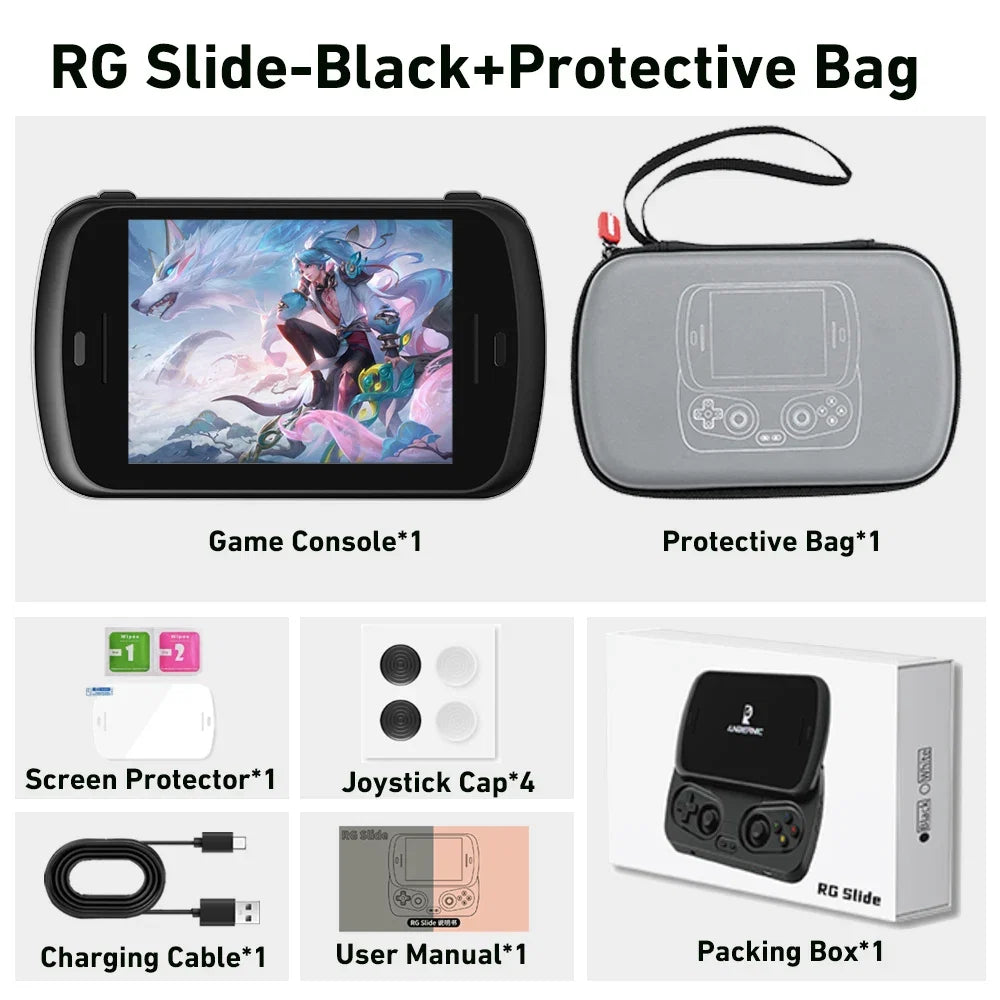 ANBERNIC RG Slide Handheld 4.7-inch LTPS In-Cell Display 1280*960 Screen Game Console Retro Video Game Player Android 13 5000mAh