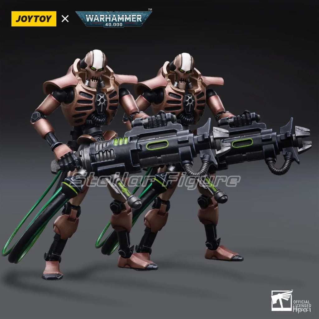 【SF】JOYTOY 1/18 Action Figure Necrons Szarekhan Dynasty Lmmortal with Tesla Carbine Model Toys Gifts Collection Ornaments