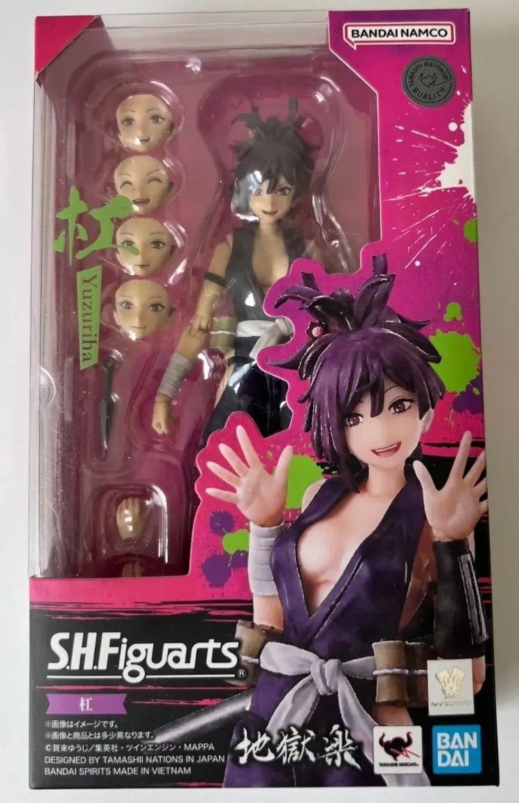 In Stock Original Sh Figuarts Shf Hell's Paradise Yuzuriha Action Figures Model Toys Anime Figura Pvc Gift