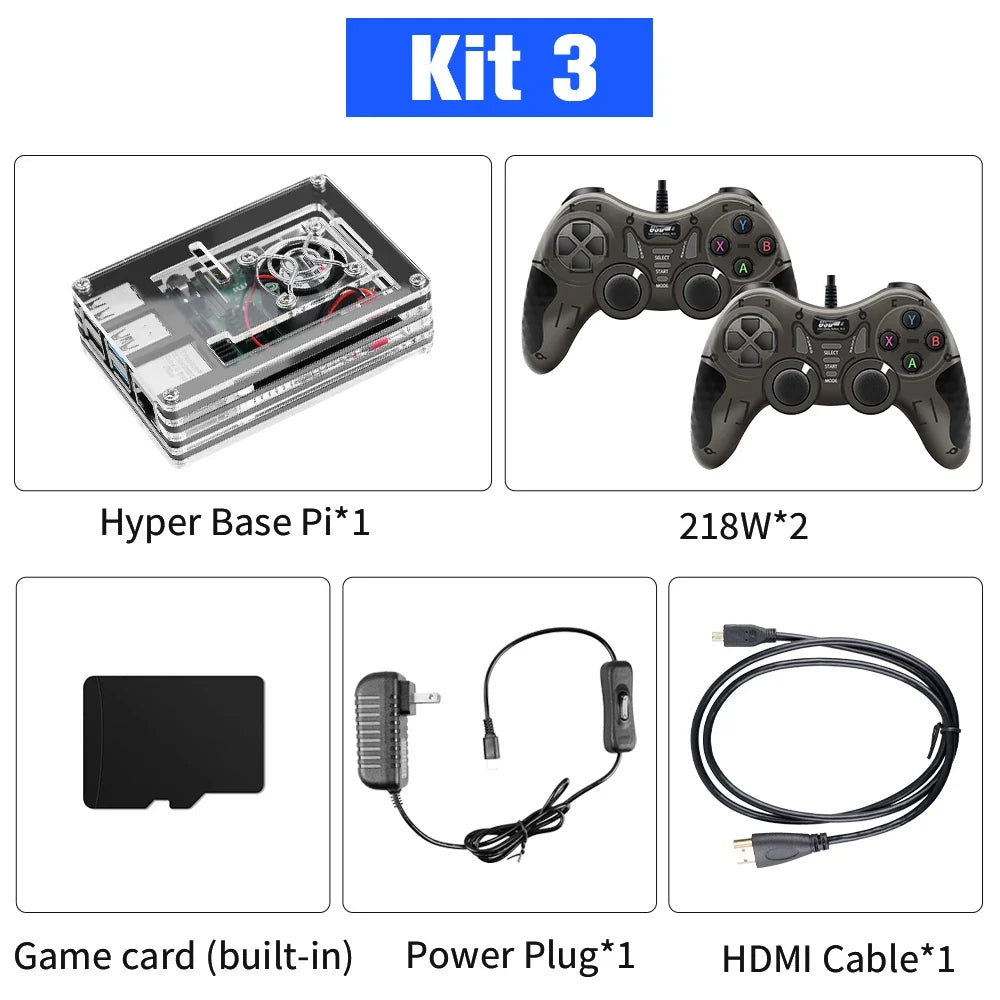 Raspberry Pi 4B Retro Game Console/Mini PC With 90000+ Games For PS1/PSP/Sega Saturn/NES/SNES/MAME/3DO/NDS Portable Game Player