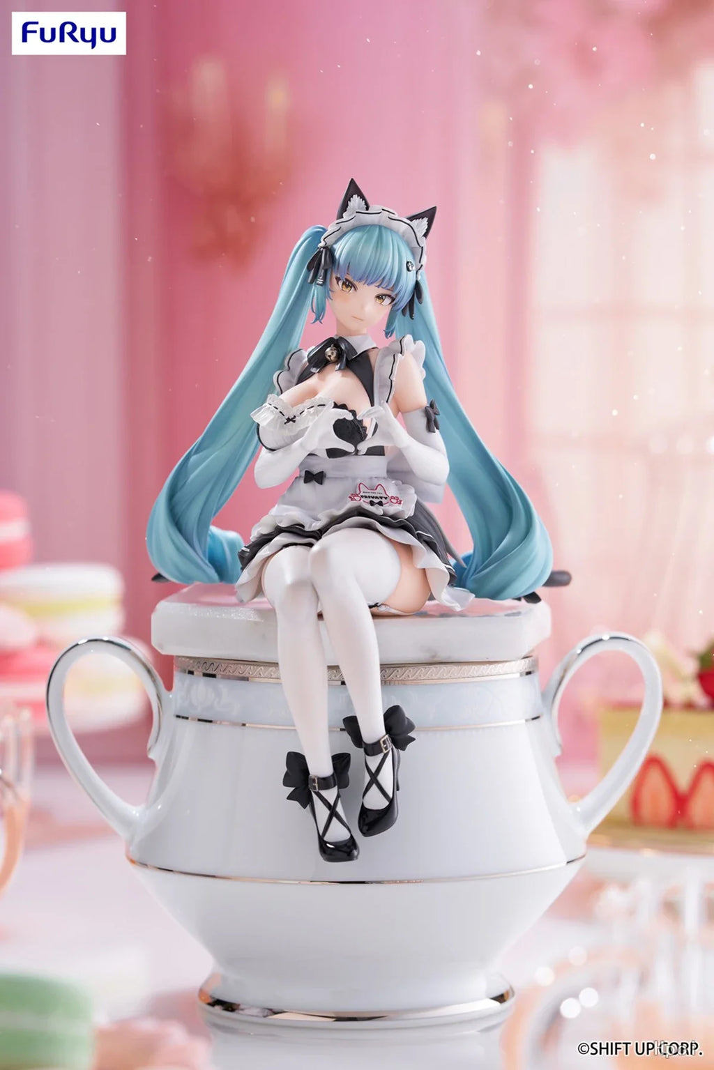 Original Genuine FuRyu Prepainted Noodle Stopper Figure Goddess of Victory: Nikke Privaty Unkind Maid Game Character Figure Gift