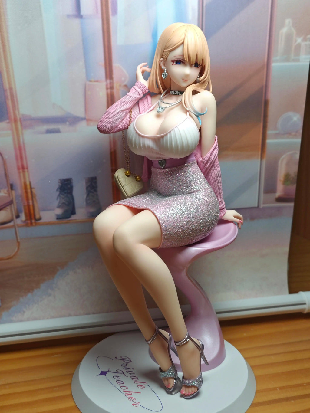 Original BearPanda 23CM Gowns Touyama Asako Tutor Aroma Anime Figure Collectible Models Dolls Statuette Ornament Toy Gifts