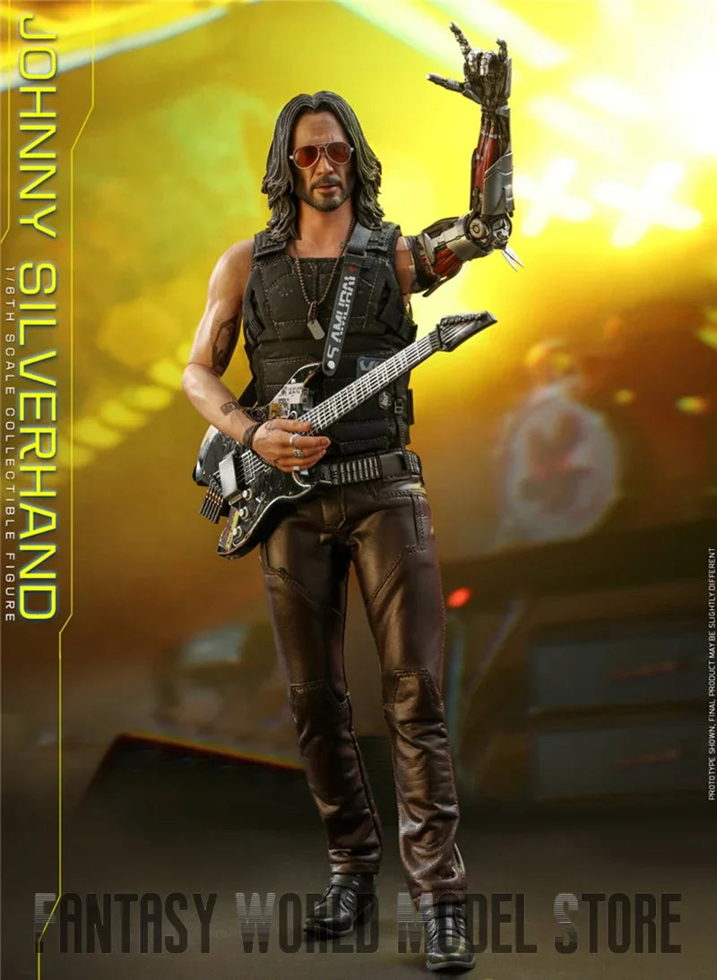 In Stock HOTTOYS VGM47 1/6 Scale Keanu Reeves Cyberpunk Johnny Silverhand 12'' Full Set Collectible Male Action Figure Model