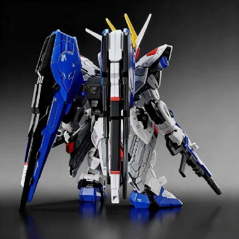Mgsd Zgmf-X10a Q-Version Assembly Model Kit  Action Figures Plastic Toy Model Exquisite Desktop Decorations Collectiond Boy Gift