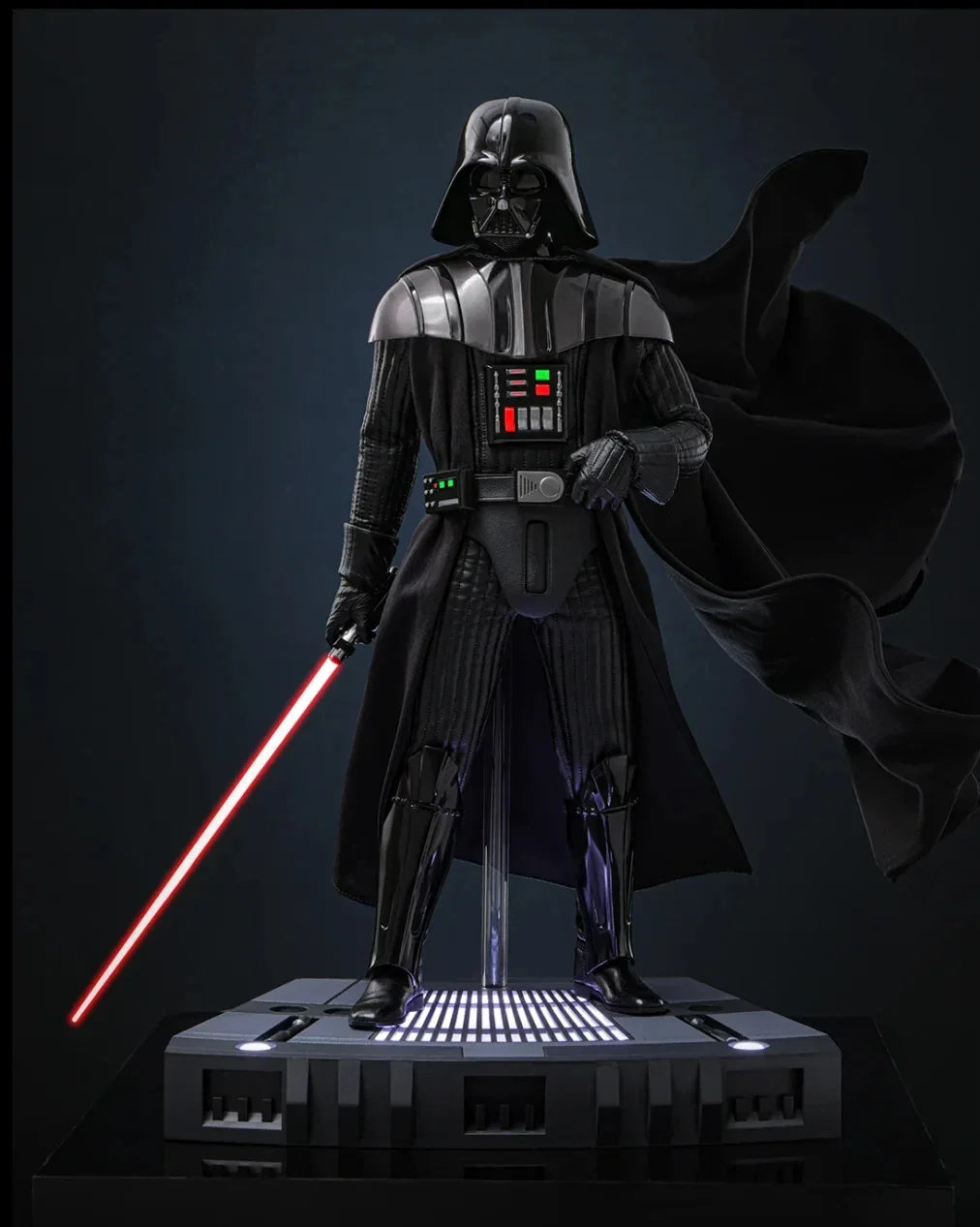 Neu auf Lager 30cm Wars Anime Figur Darth Vader Leuchtende und klingende Actionfigur Desktop Dekoration Weihnachtsüberraschungsgeschenke