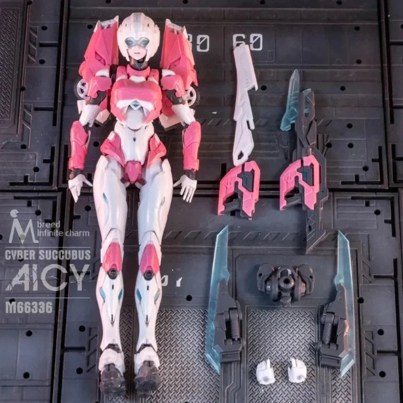 Meili Infinity M66336 17cm Arcee Transformer Montagemodellbausatz Puppe Desktop-Ornament Roboterspielzeug Überraschungsgeschenke Actionfiguren