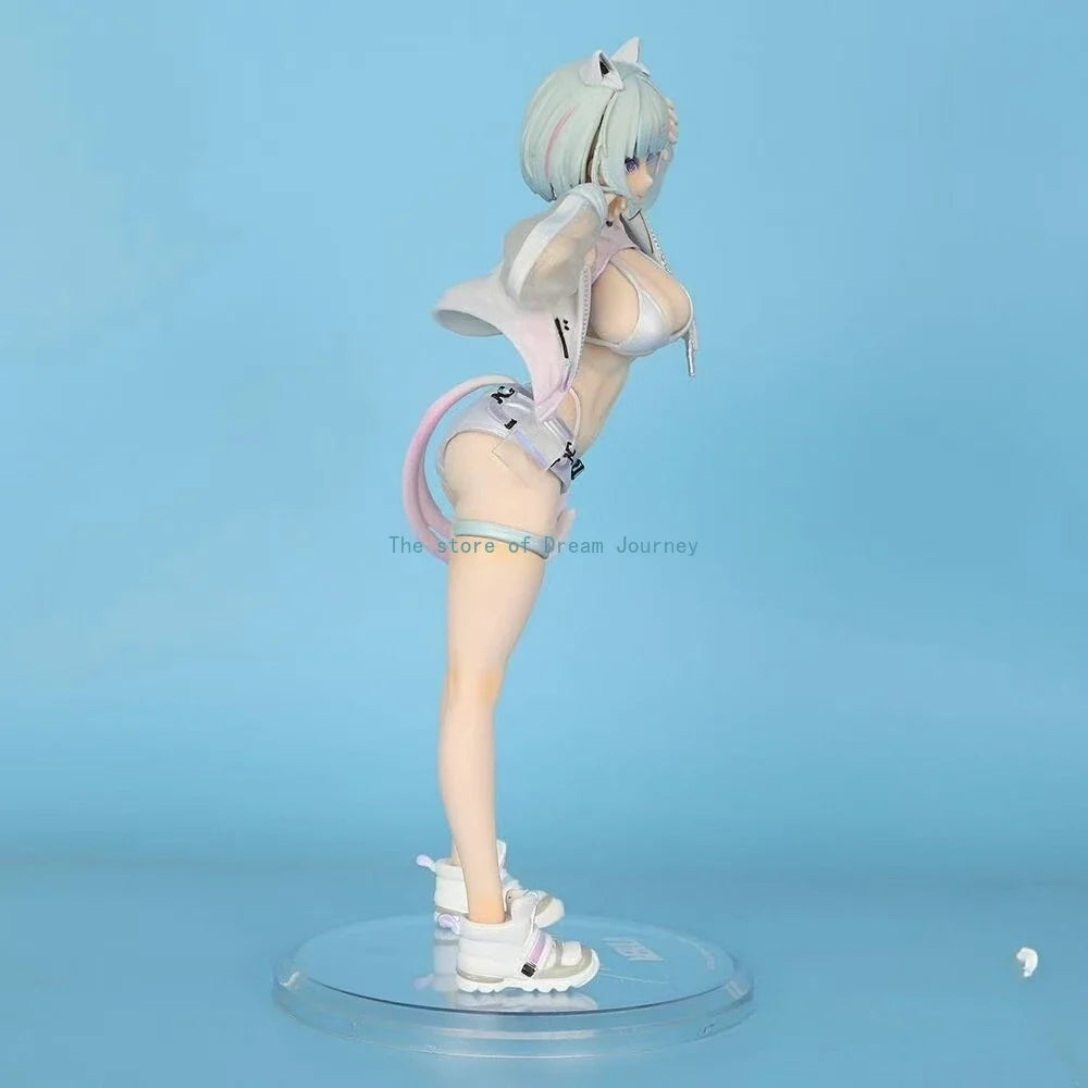 In stock Near Future Nekomata Animation Peripheral Figure GK Trendy Playful Girl Scene Table Set Sculpture Ornament Gift Cat Ear