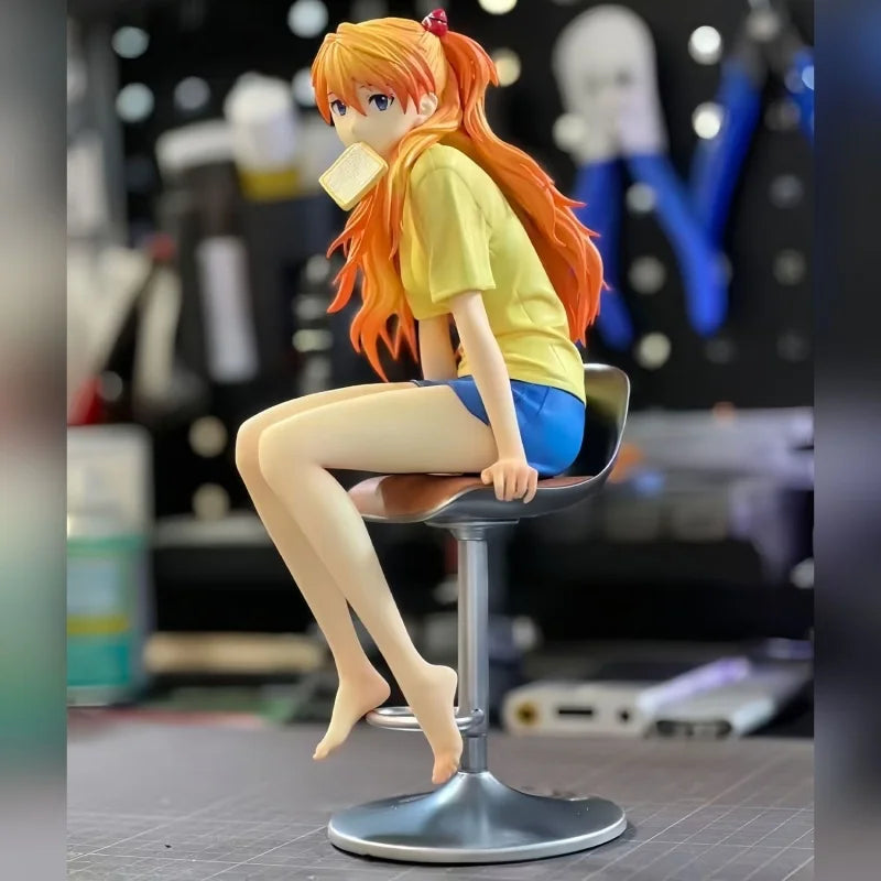 New Anime Neon Genesis Action Figure Model Asuka Langley Soryu Desktop Decor Gk Statue Dolls Figures Collect Toy Gift