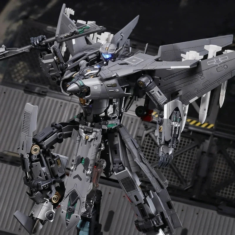 Touchtoys 1/18 J16-N Nacrmmi Heavy Fighter Jet Finished Model Action Figures Highly Articulated Transformable Mecha Toy Boy Gift