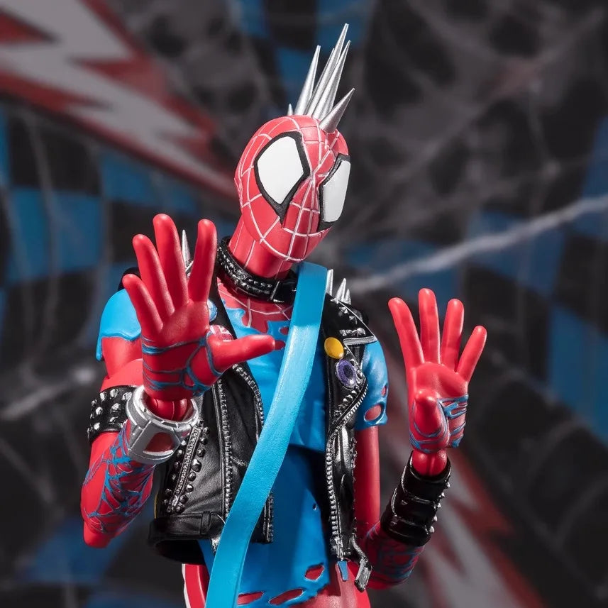 CT Factory SHF Parallel Universe Punk Spiderman Hobie Collectible Action Figure Toy Holiday Gift Moving Parts Miniature Model