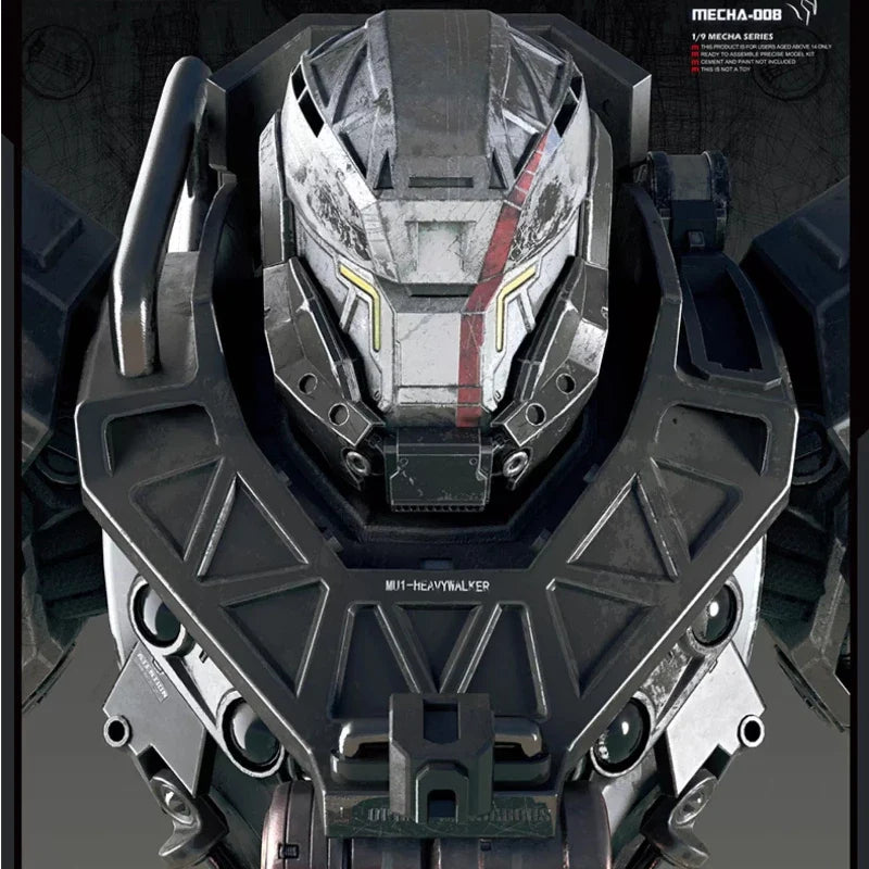 Genuine MENG MECHA-008 1/9 Incarnation Stereo Heavy Mech Garage Kit Anime Peripheral Action Figure Assembly Toy Ornament Gift