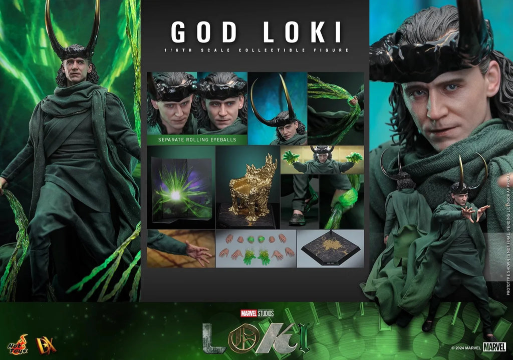 In Stock HotToys God Loki Gel Hair Version Hair Transplant Version 1/6 Soldier Doll Anime Action Figure Toy Model Collection