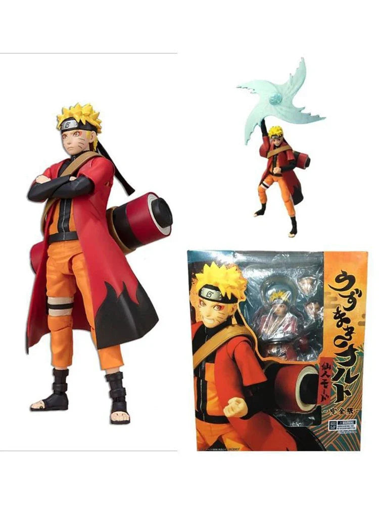 Anime Uzumaki Naruto Figure Shf Fairy Mode Cartoon Naruto Shippuden 14cm Action Figure Model Joint Movable Toys Birthday Gifts