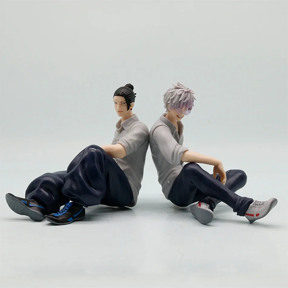 10cm Jujutsu Kaisen Mini Figures Satoru Gojo Figure Action Geto Suguru Figurine Q Version Anime Model PVC Collection Toys Statue