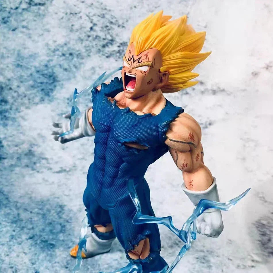 HOT 28cm Dragon Ball Z GK Figure MAXIMATIC The Vegeta Super Saiyan Son Majin Vegeta Self-Destuct Vegeta Figure Toys Model Gift