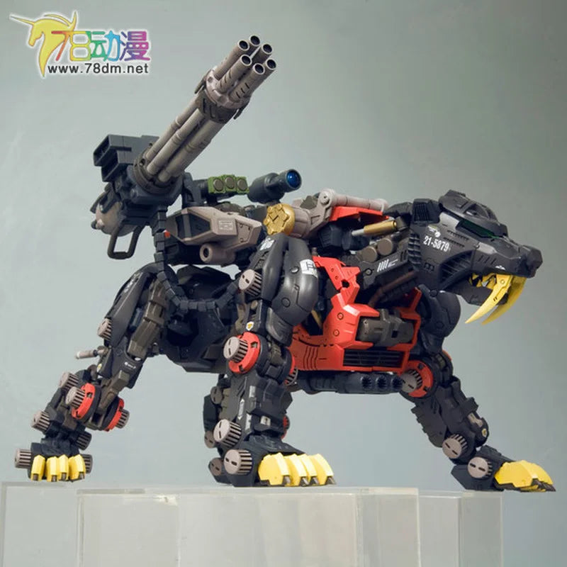 Spot BT JS009 Black Mecha Longtooth Tiger ZOIDS Soth Mechanical Beast Black Knight Action Figure Toy Assembly Model