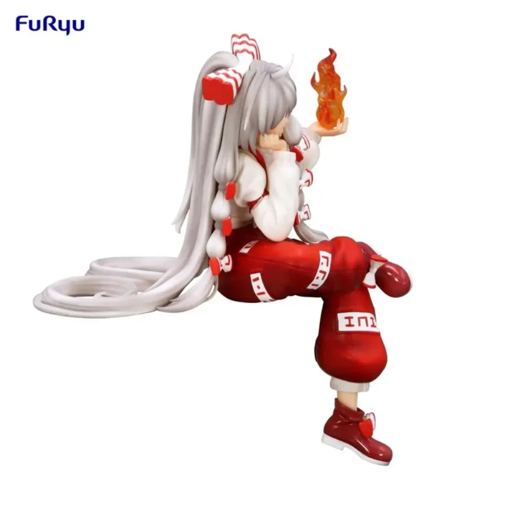 In Stock FuRyu Original Genuine Anime Touhou Project Huziwara No Mokou Noodle Stopper Figure 15cm Collections Model Toys Gift