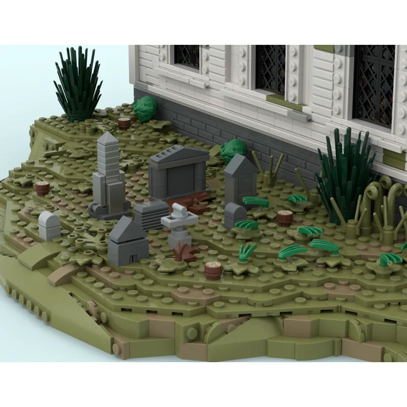 Moc Building Blocks Western Church - Valentine Red Dead Redemption 2 Model Technology Brick DIY Assembly Construction Toy Gifts