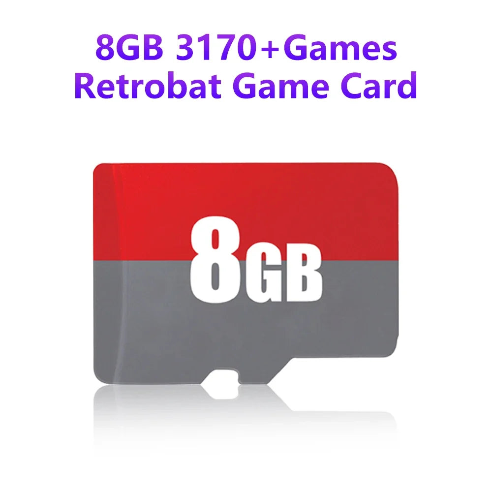 Retrobat 8GB Game TF Card Retro Gaming Memory Card With 3168 Retro Games&2 PC Games 9 Emulators  For Rog Ally/Rog Ally X/GPD WIN