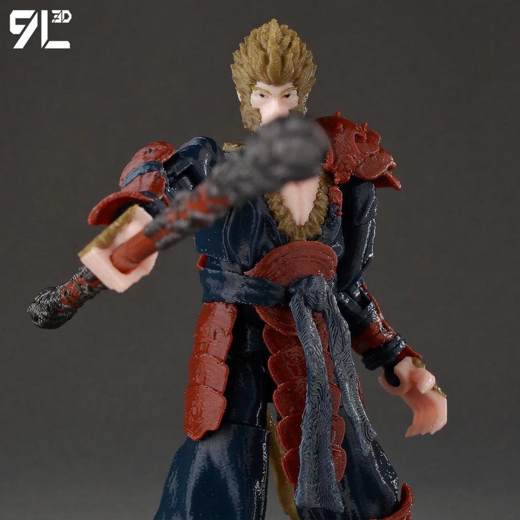 9L3D Lucky13 Figure Dummy13 T13 Anime Action Wukong Cloud Ride Model Black Myth Inspired Flying Stand Decor Desk Collection Toys