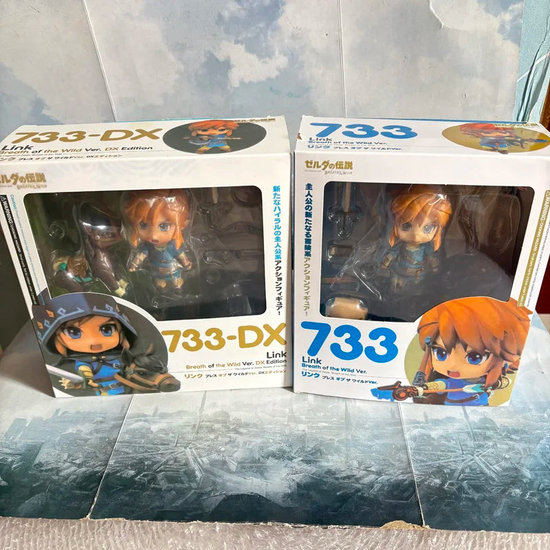 733-DX Game The Legend of Zelda Link Breath of the Wild Ver. PVC 733-DX Ver Edition Deluxe Version Link Action Movable Toys
