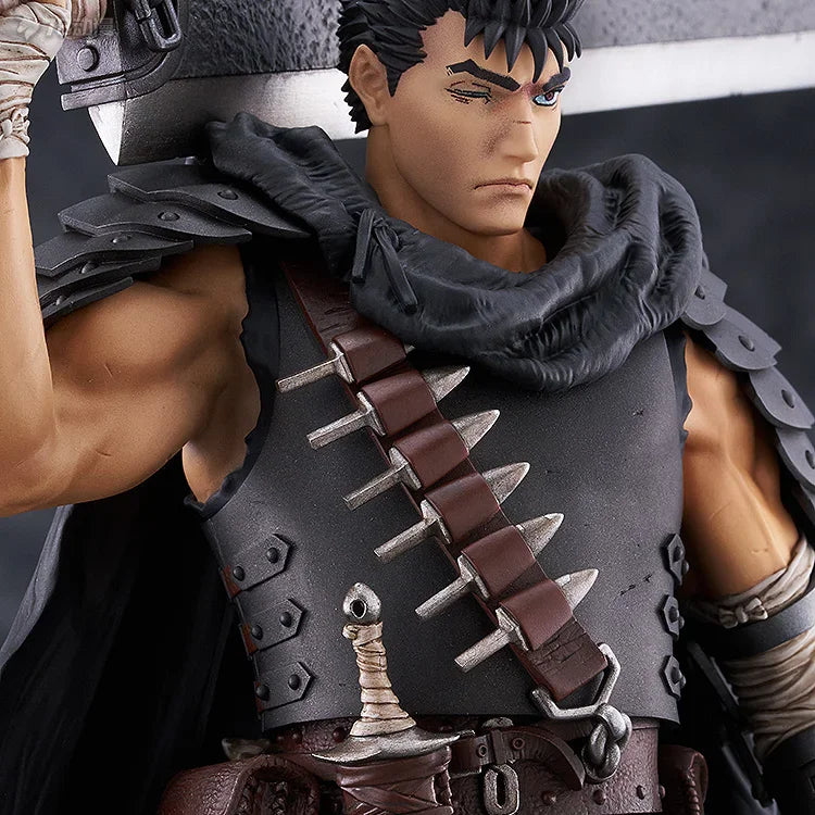 Original Good Smile POP UP PARADE Guts Black Swordsman L size Berserk Genuine Anime Figure Cartoon Collectible Model Doll Gift