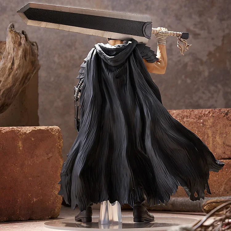 Original Good Smile POP UP PARADE Guts Black Swordsman L size Berserk Genuine Anime Figure Cartoon Collectible Model Doll Gift