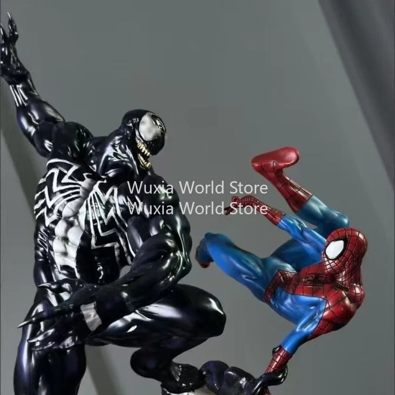 55cm Venom Battle Spider-Man Figure Marvel Anime Surroundings Figure Collection Desktop Ornament Decorations Best Gifts for Boys