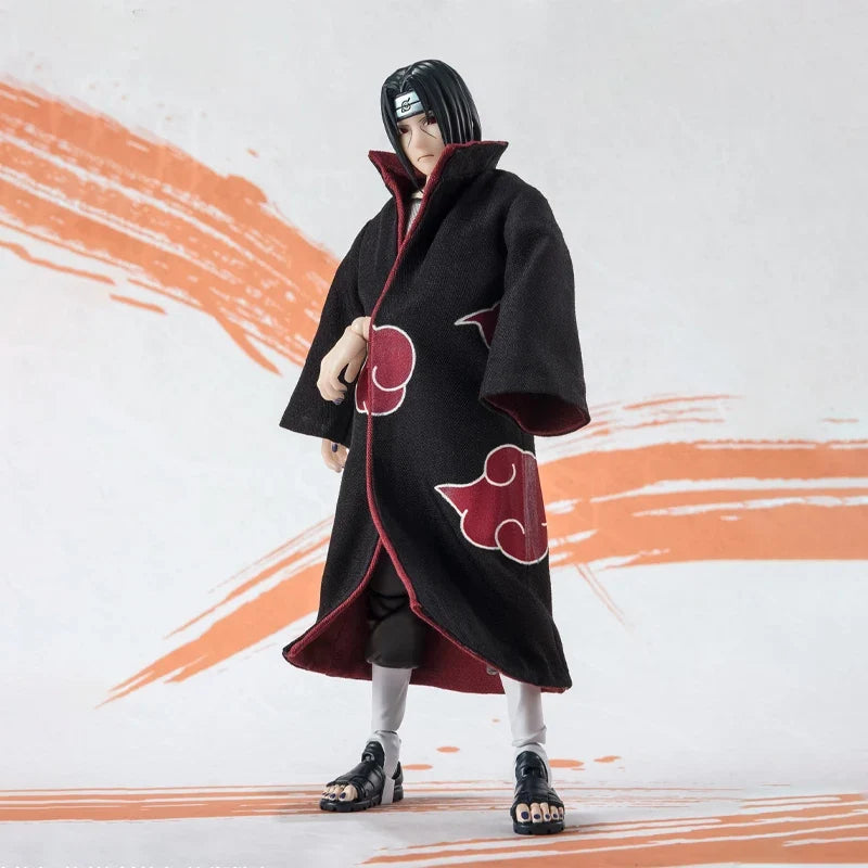 Bandai Original Genuine Figure Naruto Model Kit SHF Uchiha Itachi NarutoP99 Collection Action Figure Model for Kids Toys Gifts